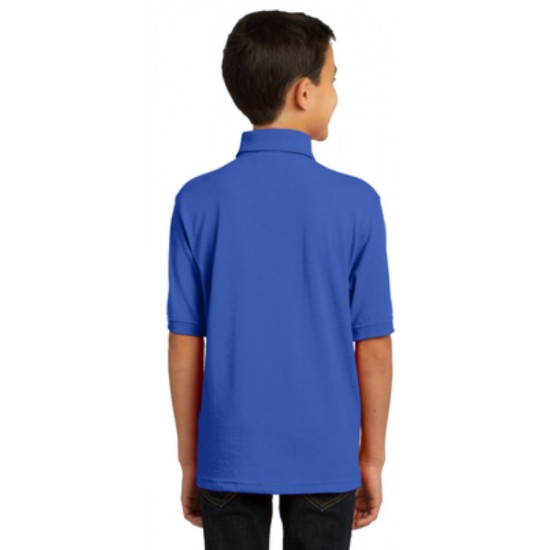 Youth Jersey Knit Uniform Polo Shirt