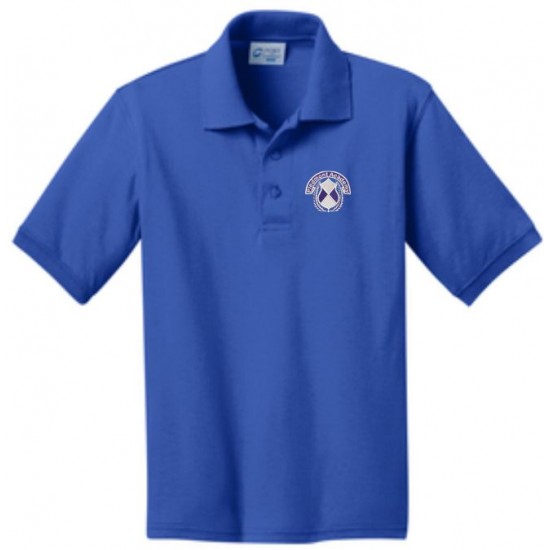 Youth Jersey Knit Uniform Polo Shirt