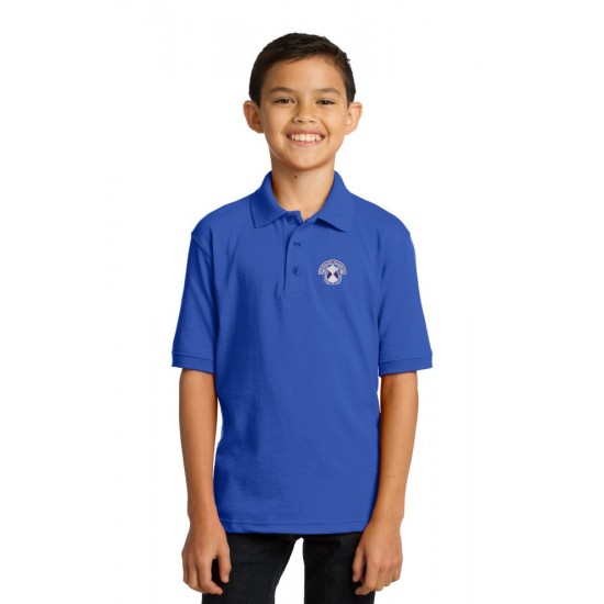Youth Jersey Knit Uniform Polo Shirt