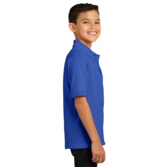Youth Jersey Knit Uniform Polo Shirt