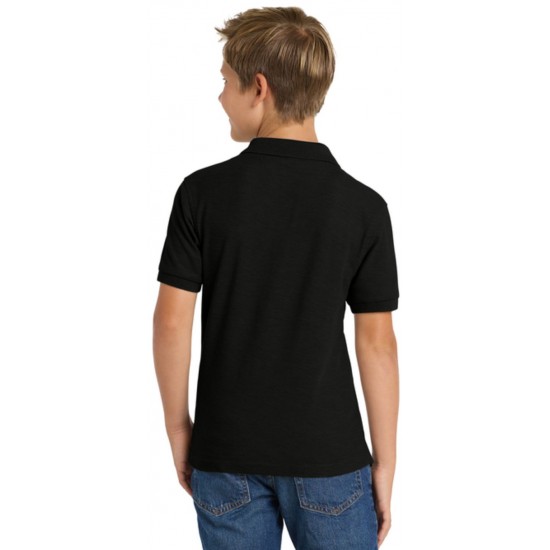 Youth Silk Touch Blend Pique Uniform Polo Shirt