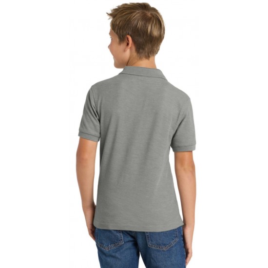Youth Silk Touch Blend Pique Uniform Polo Shirt