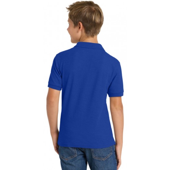 Youth Silk Touch Blend Pique Uniform Polo Shirt