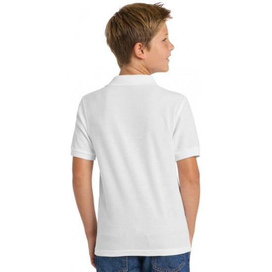 Youth Silk Touch Blend Pique Uniform Polo Shirt
