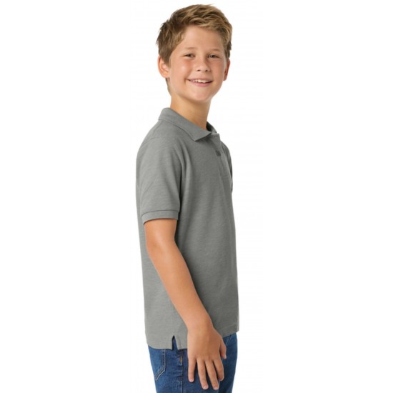 Youth Silk Touch Blend Pique Uniform Polo Shirt