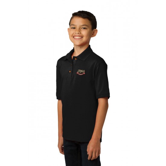 Youth Jersey Knit Uniform Polo Shirt