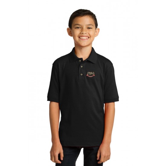 Youth Jersey Knit Uniform Polo Shirt