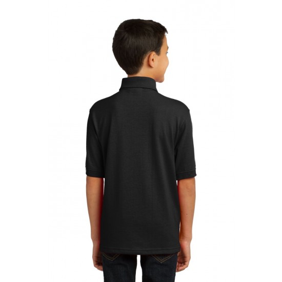 Youth Jersey Knit Uniform Polo Shirt