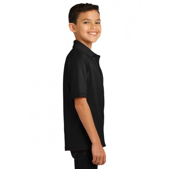 Youth Jersey Knit Uniform Polo Shirt