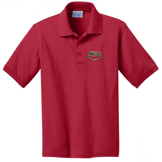 Youth Jersey Knit Uniform Polo Shirt