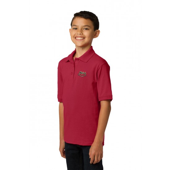 Youth Jersey Knit Uniform Polo Shirt