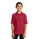 Youth Jersey Knit Uniform Polo Shirt