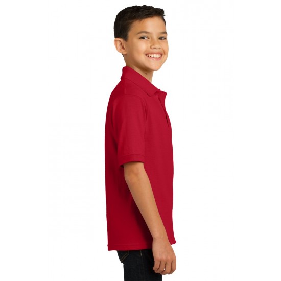 Youth Jersey Knit Uniform Polo Shirt