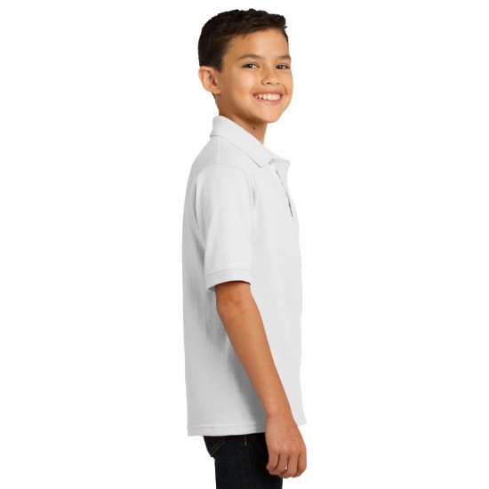 Youth Jersey Knit Uniform Polo Shirt