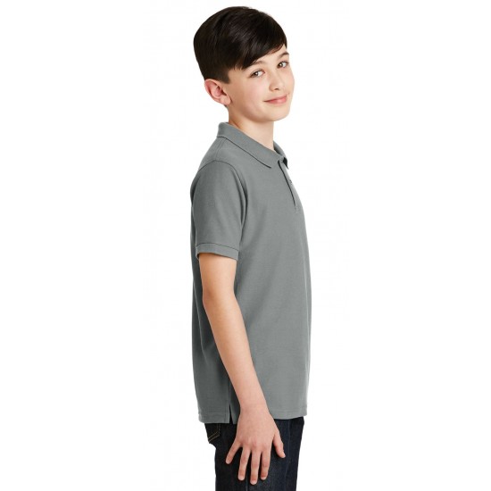 Youth Silk Touch Blend Pique Uniform Polo Shirt