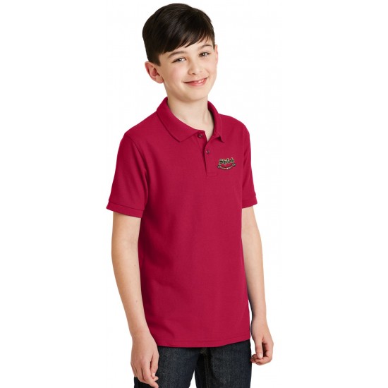 Youth Silk Touch Blend Pique Uniform Polo Shirt