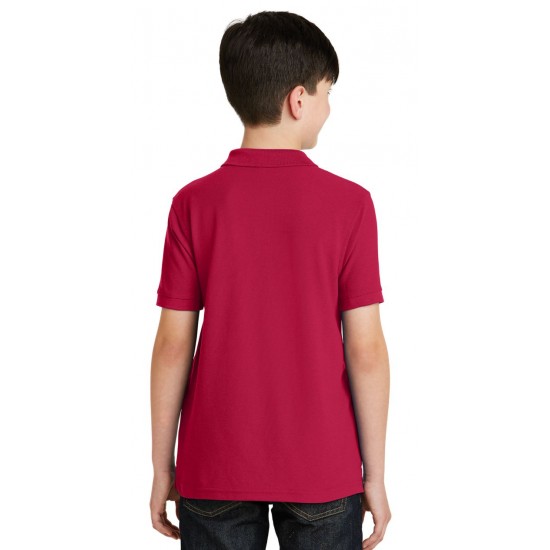 Youth Silk Touch Blend Pique Uniform Polo Shirt