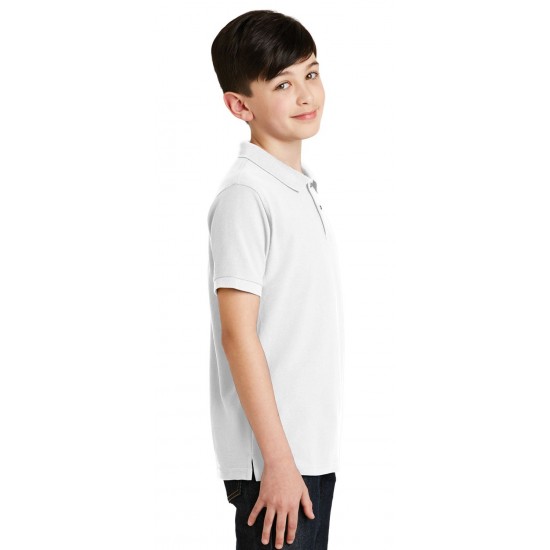 Youth Silk Touch Blend Pique Uniform Polo Shirt