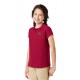 Girls Peter Pan Collared Uniform Polo Shirt